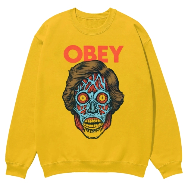 Obey movie Casual Crewneck Sweatshirt