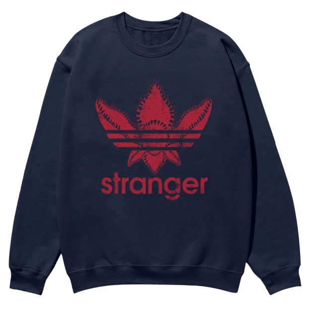 Stranger Things Demogorgon Adidas Casual Crewneck Sweatshirt