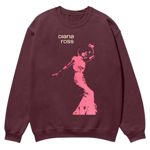 Vintage Diana Ross Casual Crewneck Sweatshirt