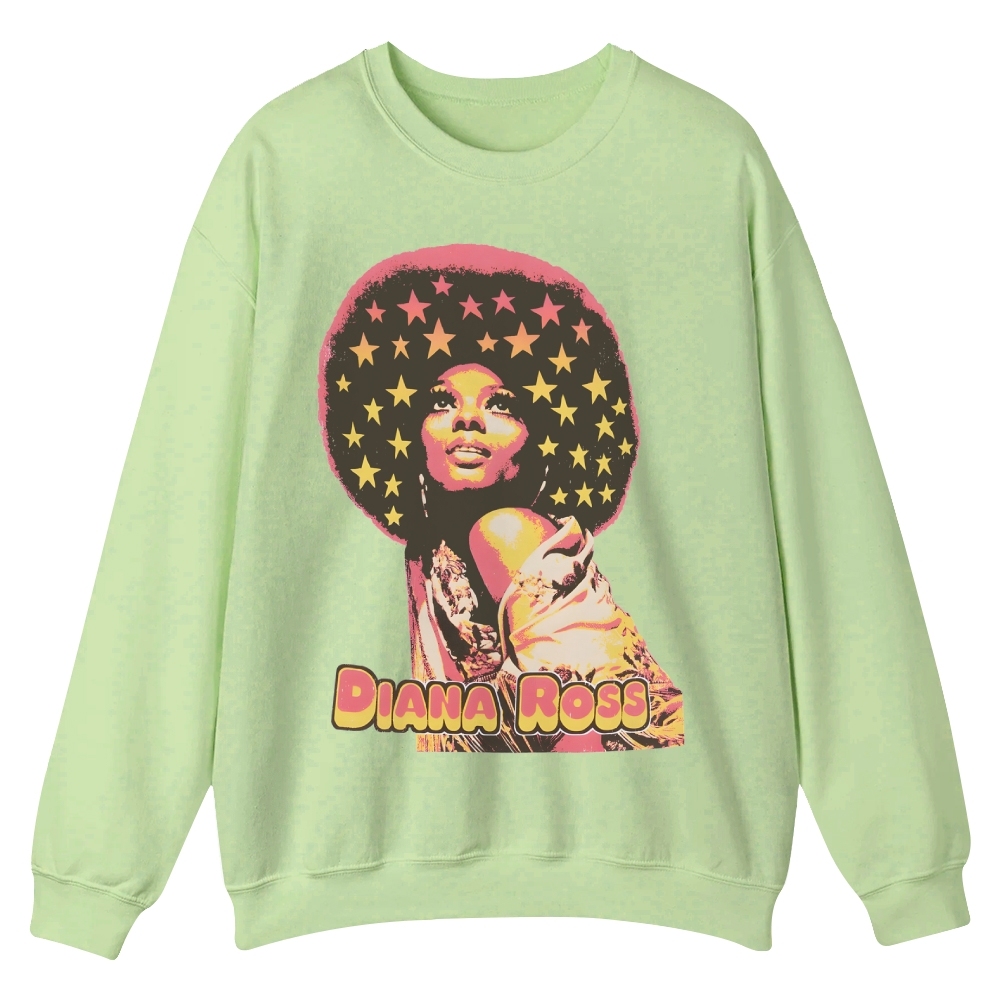 Vintage Diana Ross Casual Crewneck Sweatshirt