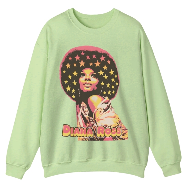 Vintage Diana Ross Casual Crewneck Sweatshirt