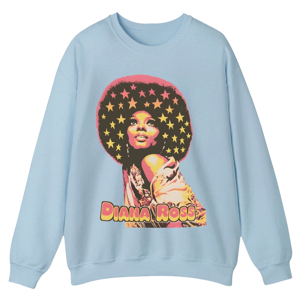 Vintage Diana Ross Casual Crewneck Sweatshirt