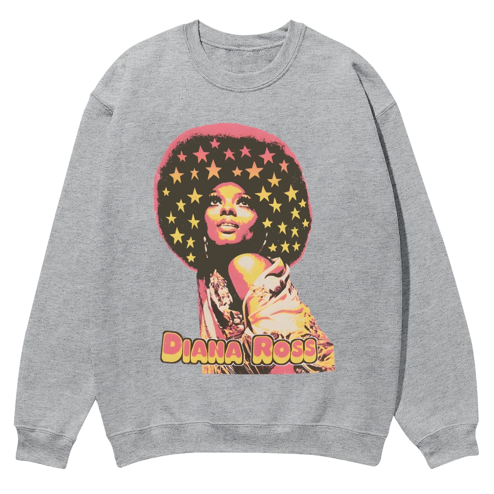 Vintage Diana Ross Casual Crewneck Sweatshirt