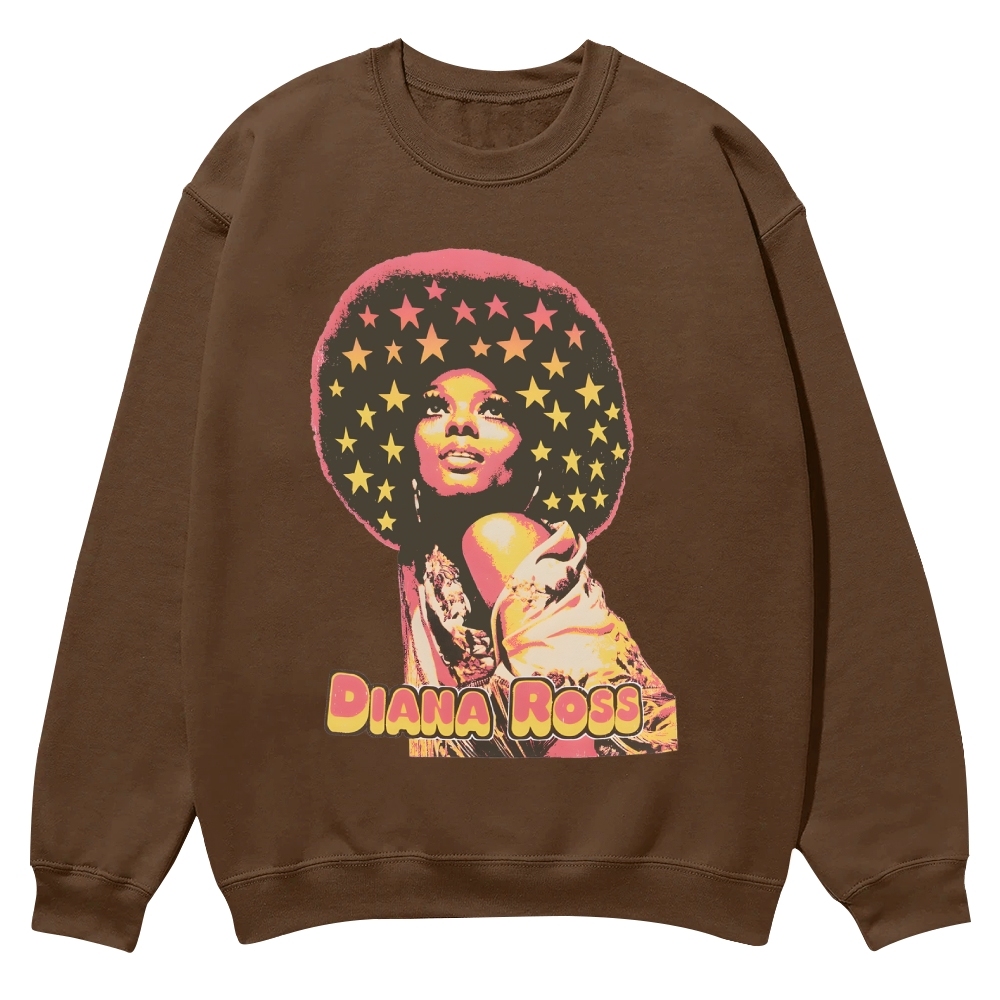 Vintage Diana Ross Casual Crewneck Sweatshirt