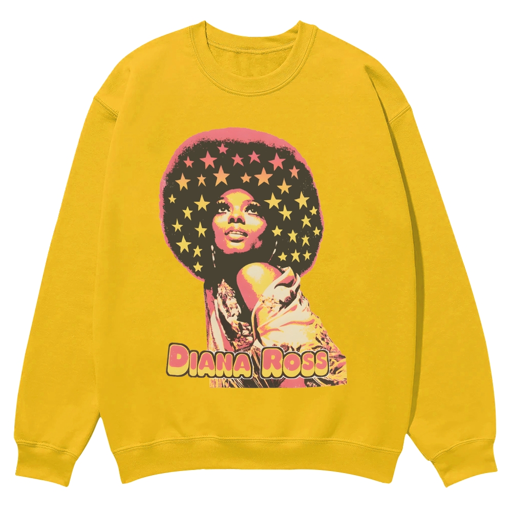 Vintage Diana Ross Casual Crewneck Sweatshirt
