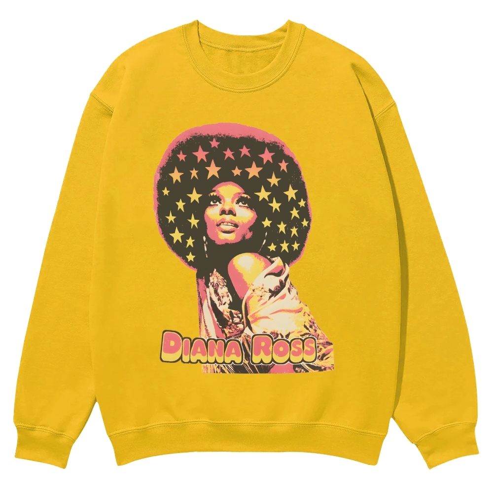 Vintage Diana Ross Casual Crewneck Sweatshirt