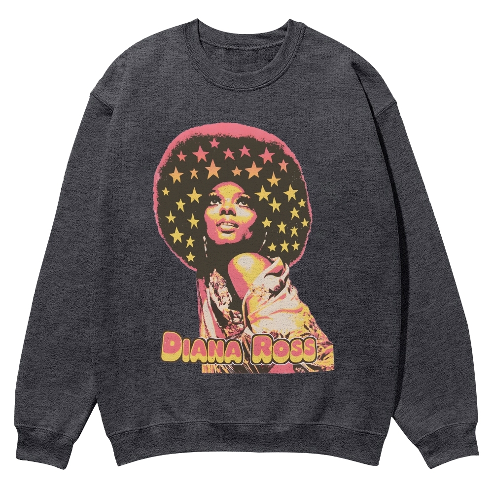 Vintage Diana Ross Casual Crewneck Sweatshirt