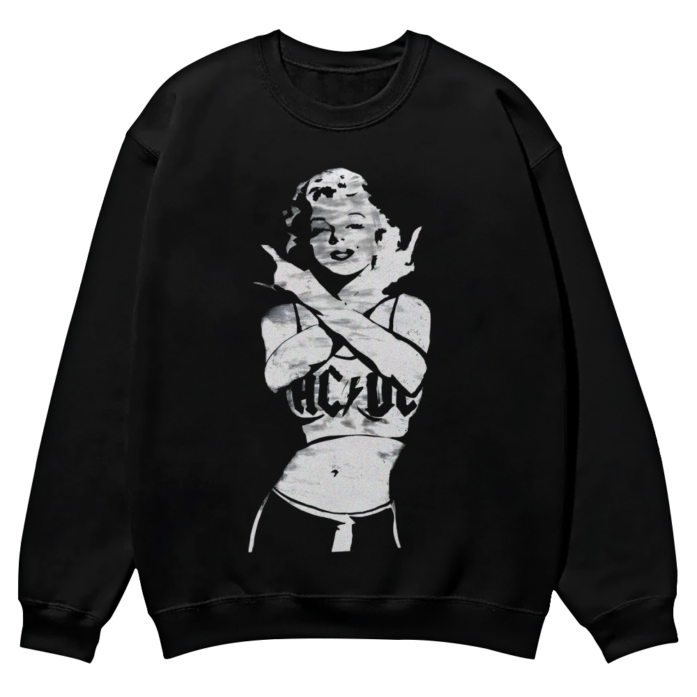 Marilyn Monroe punk style Casual Crewneck Sweatshirt