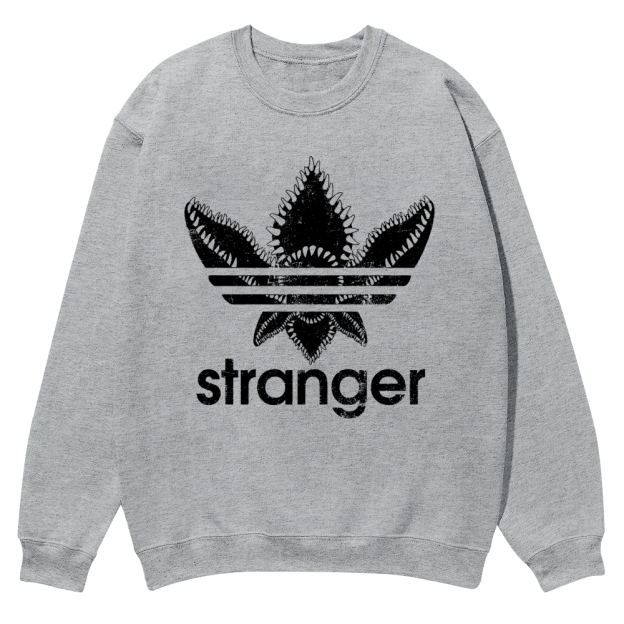 Stranger Things Demogorgon Adidas Casual Crewneck Sweatshirt