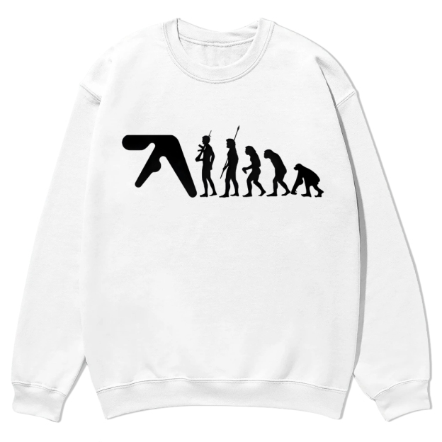 Aphex Twin evolution Casual Crewneck Sweatshirt
