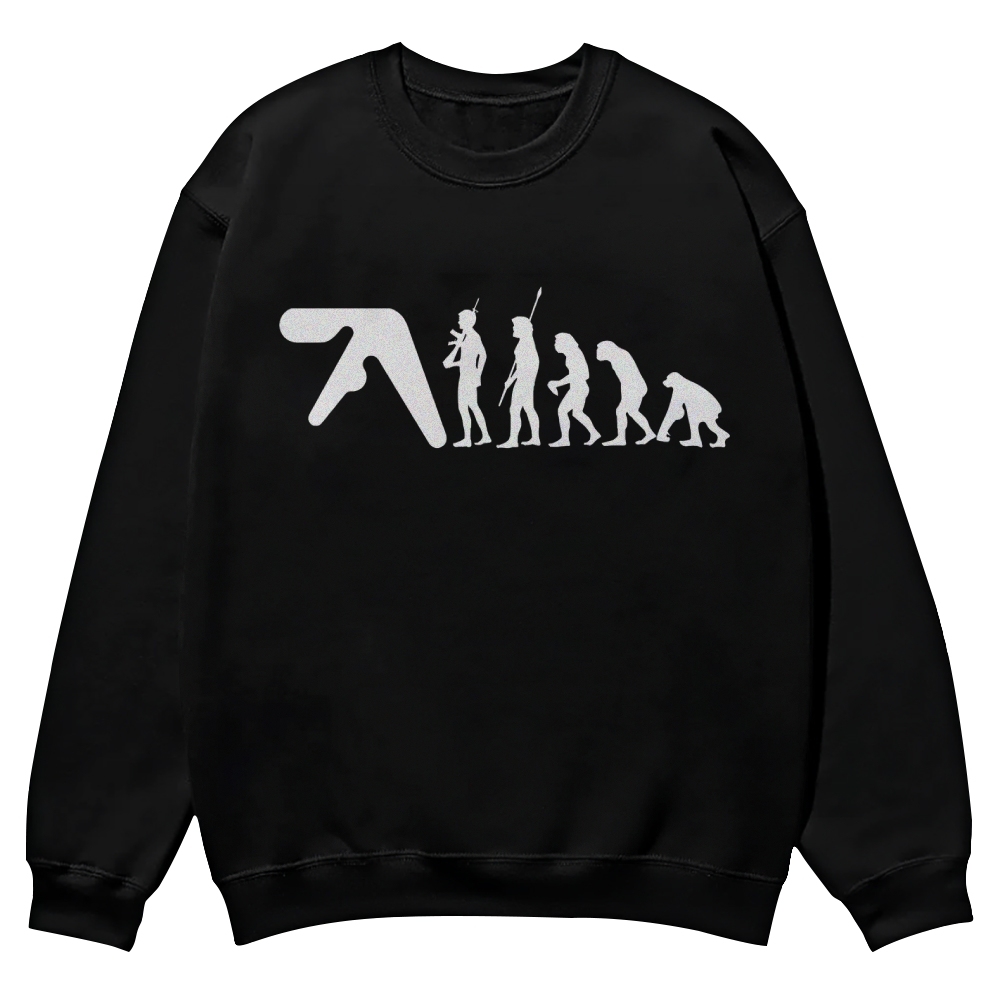 Aphex Twin evolution Casual Crewneck Sweatshirt