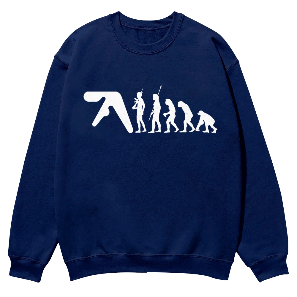 Aphex Twin evolution Casual Crewneck Sweatshirt