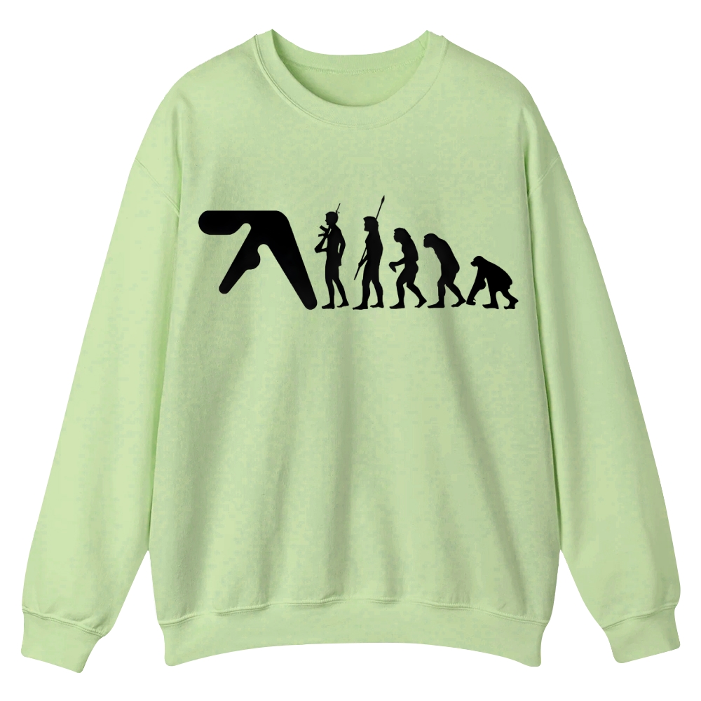 Aphex Twin evolution Casual Crewneck Sweatshirt