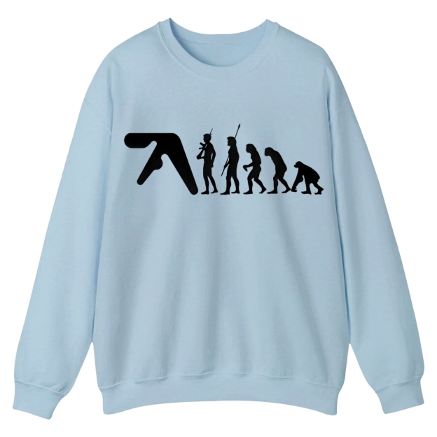 Aphex Twin evolution Casual Crewneck Sweatshirt
