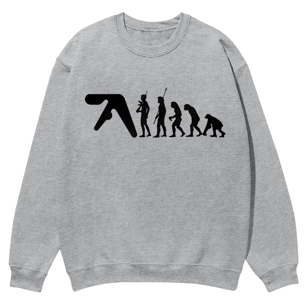Aphex Twin evolution Casual Crewneck Sweatshirt