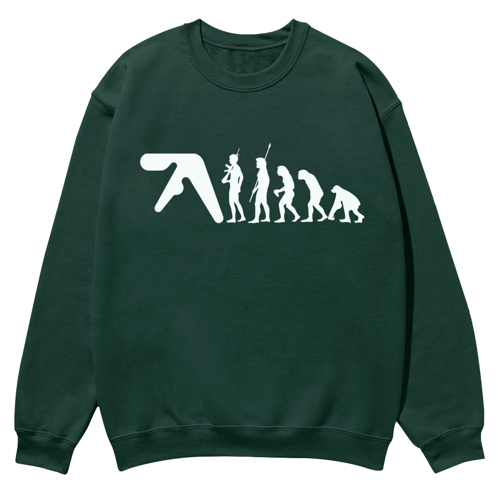 Aphex Twin evolution Casual Crewneck Sweatshirt