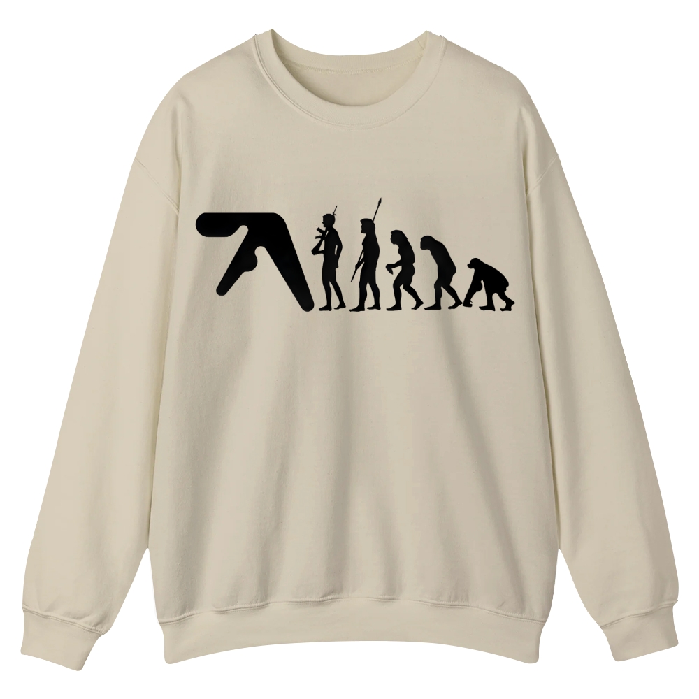 Aphex Twin evolution Casual Crewneck Sweatshirt