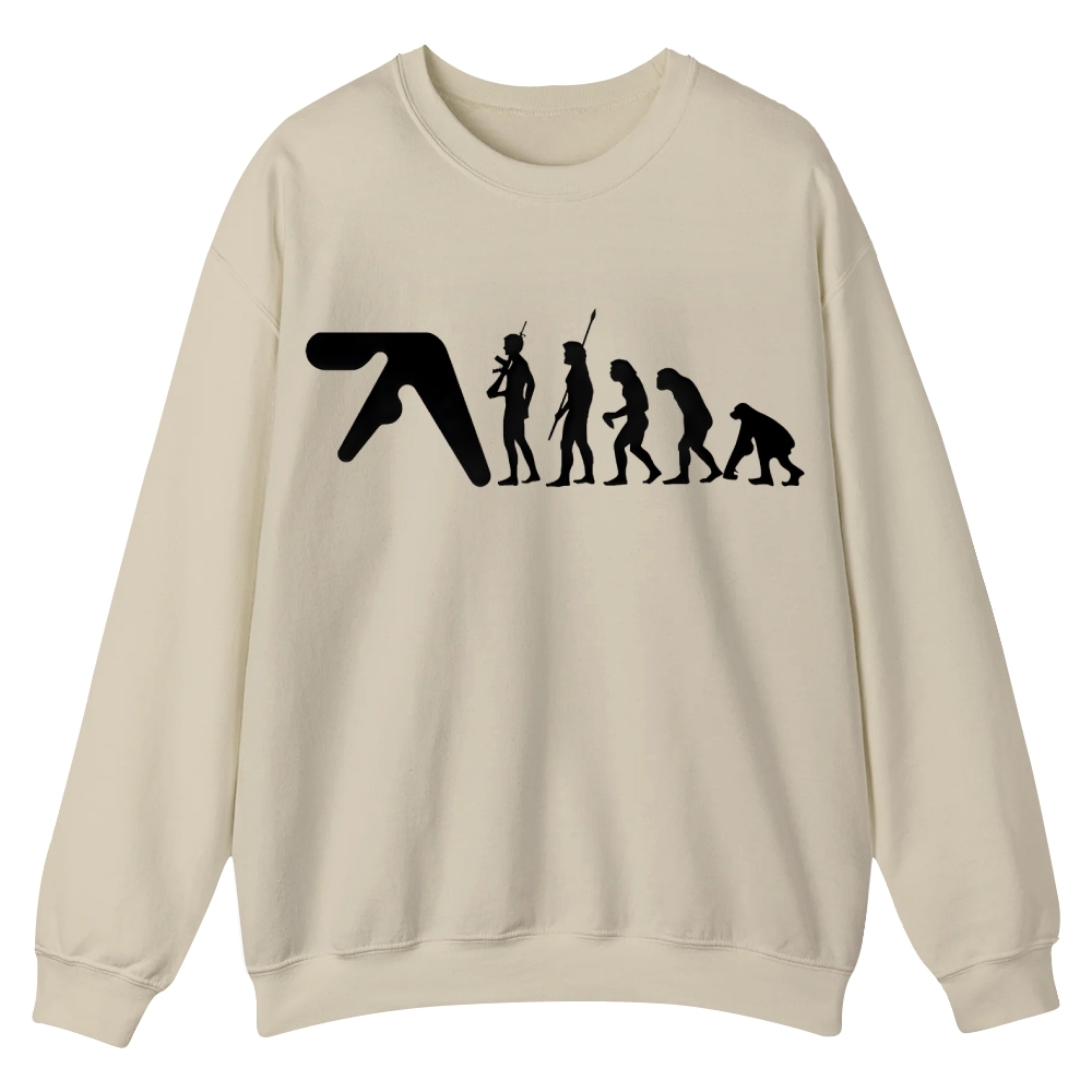 Aphex Twin evolution Casual Crewneck Sweatshirt