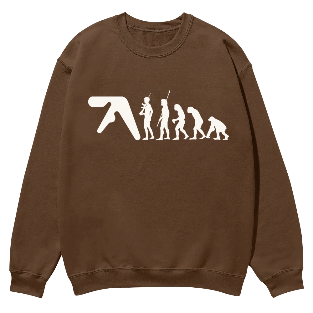 Aphex Twin evolution Casual Crewneck Sweatshirt