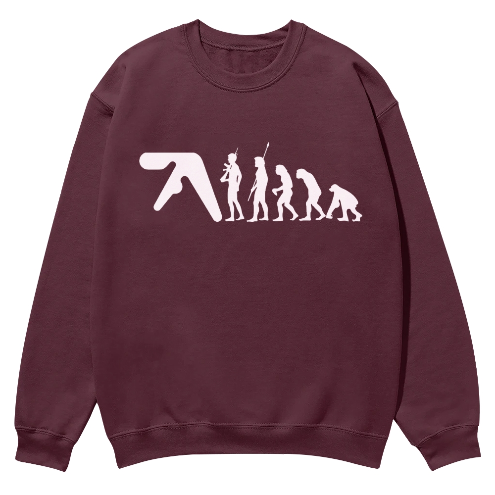 Aphex Twin evolution Casual Crewneck Sweatshirt