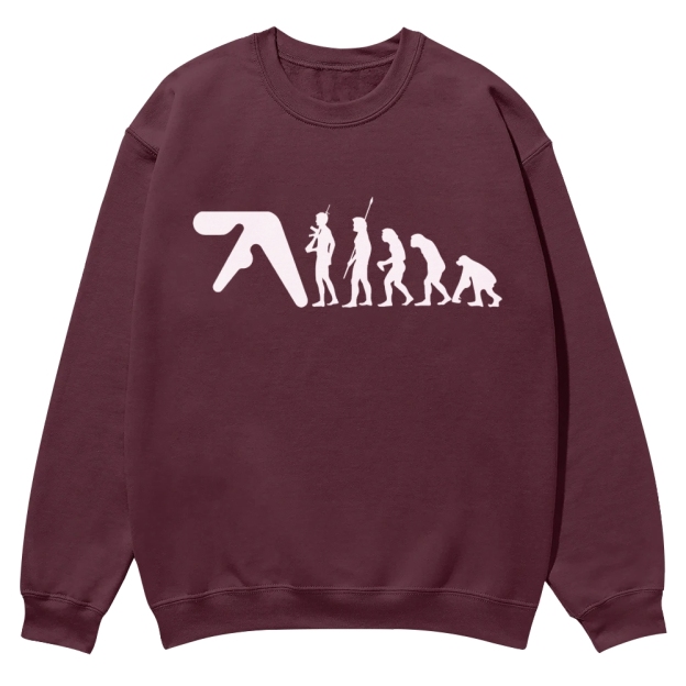 Aphex Twin evolution Casual Crewneck Sweatshirt
