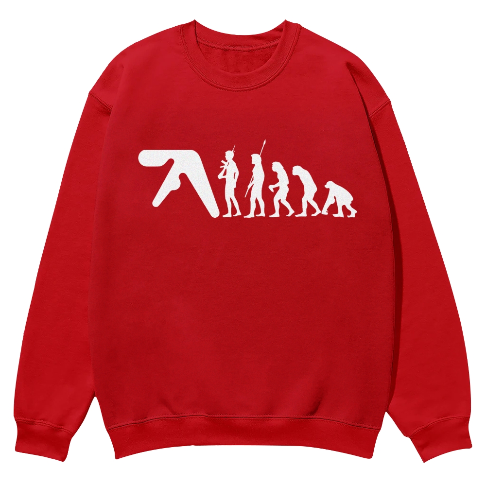 Aphex Twin evolution Casual Crewneck Sweatshirt