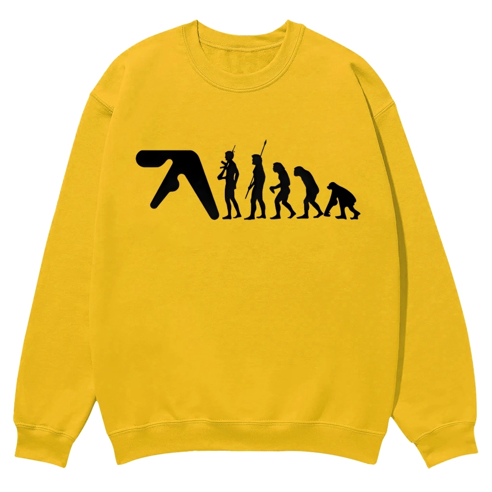 Aphex Twin evolution Casual Crewneck Sweatshirt
