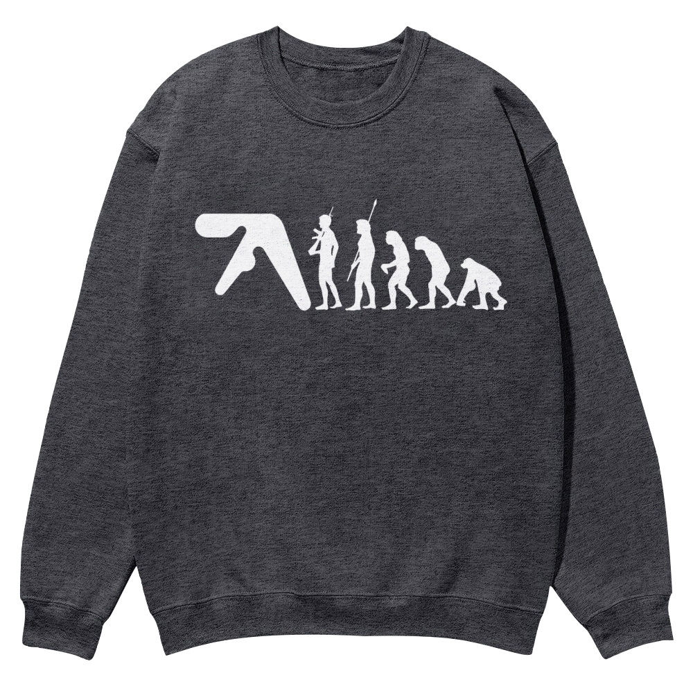 Aphex Twin evolution Casual Crewneck Sweatshirt