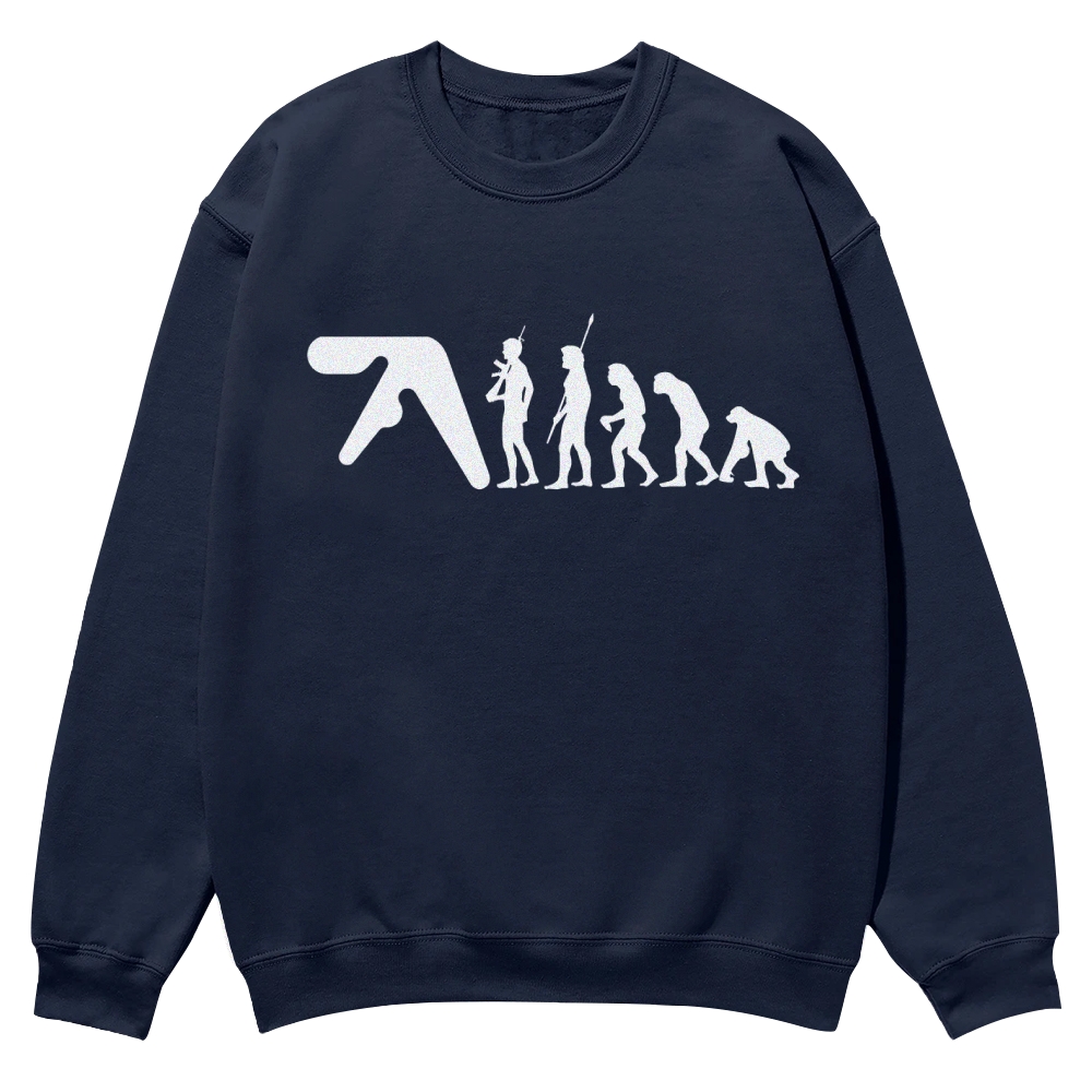Aphex Twin evolution Casual Crewneck Sweatshirt