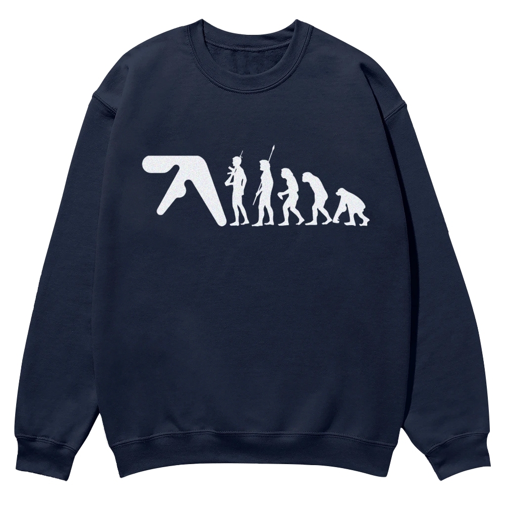 Aphex Twin evolution Casual Crewneck Sweatshirt