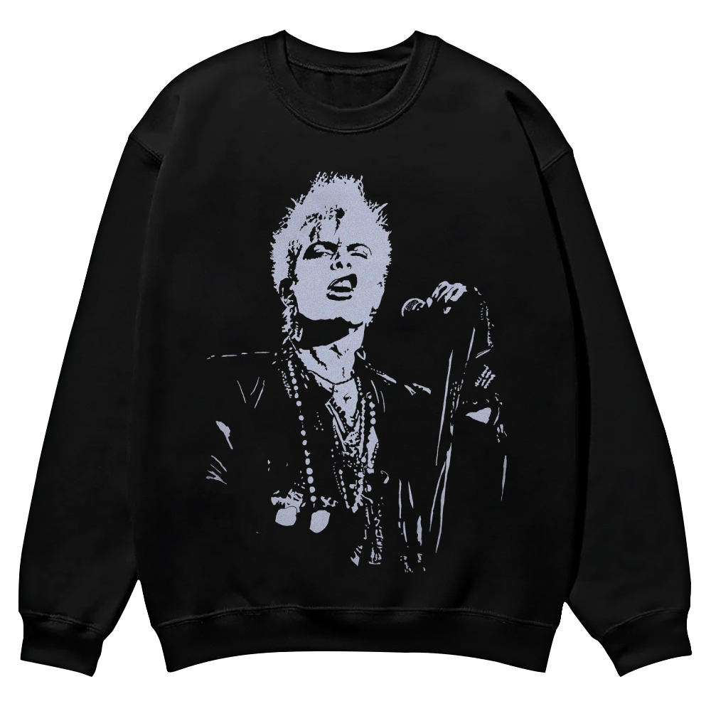 Billy Idol Casual Crewneck Sweatshirt