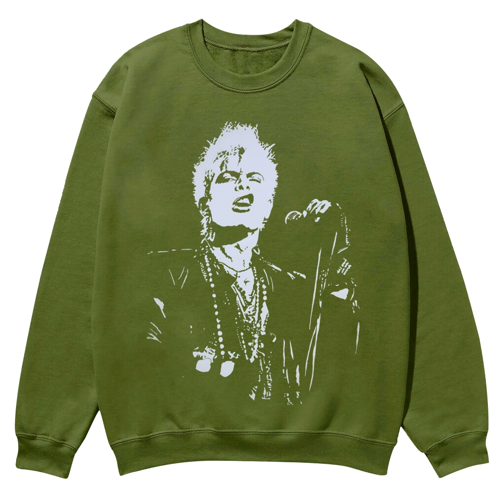 Billy Idol Casual Crewneck Sweatshirt