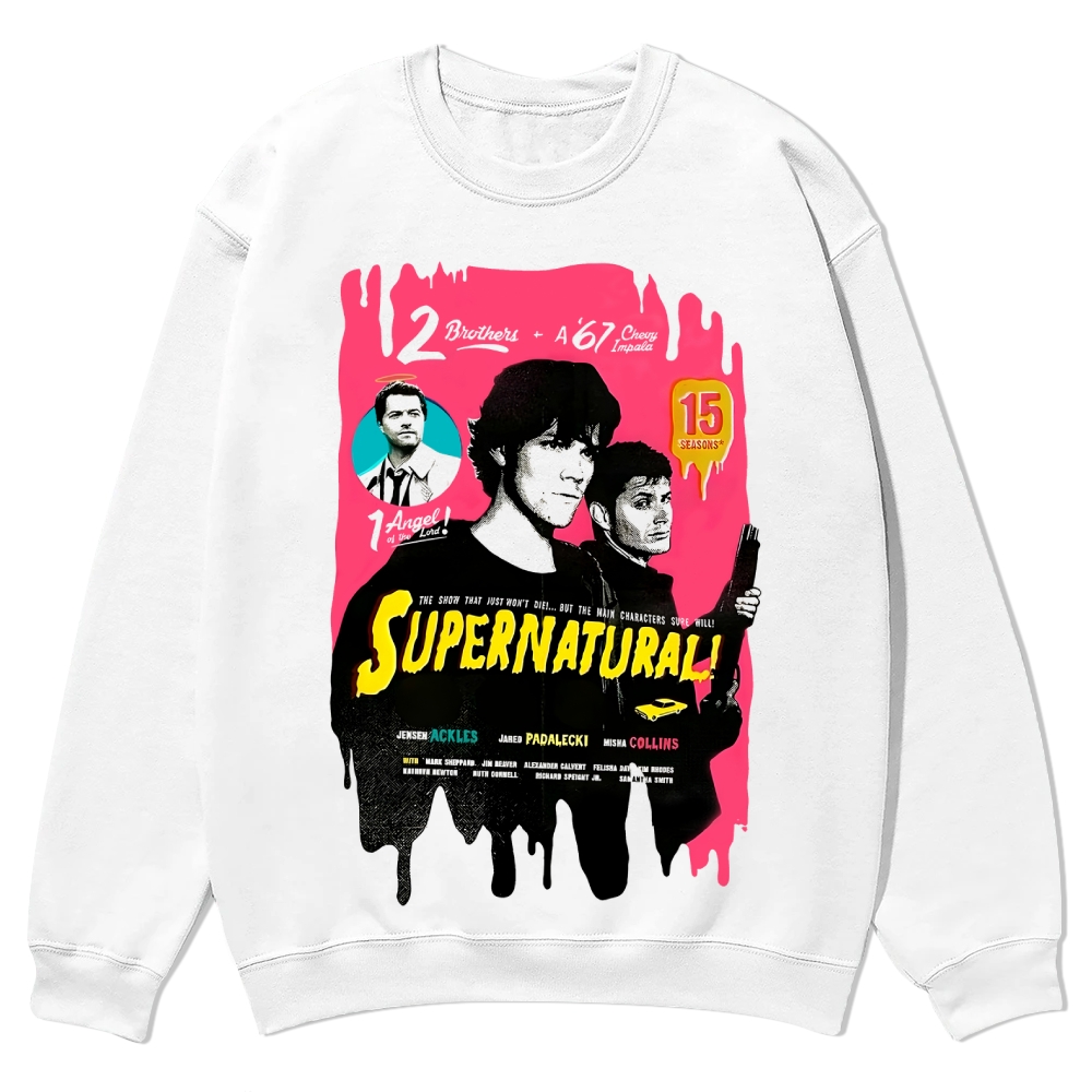 Supernatural  TV series Casual Crewneck Sweatshirt