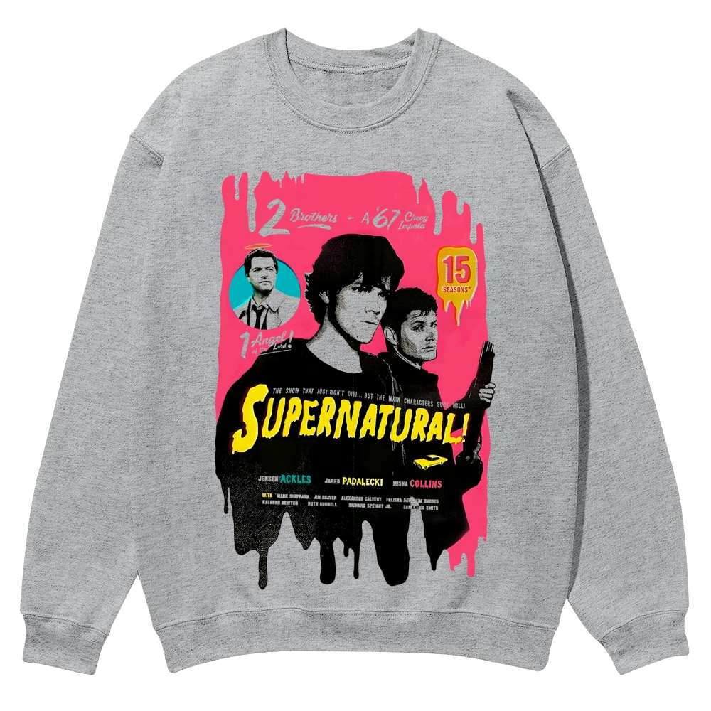 Supernatural  TV series Casual Crewneck Sweatshirt
