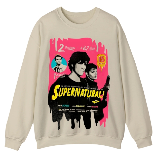 Supernatural  TV series Casual Crewneck Sweatshirt