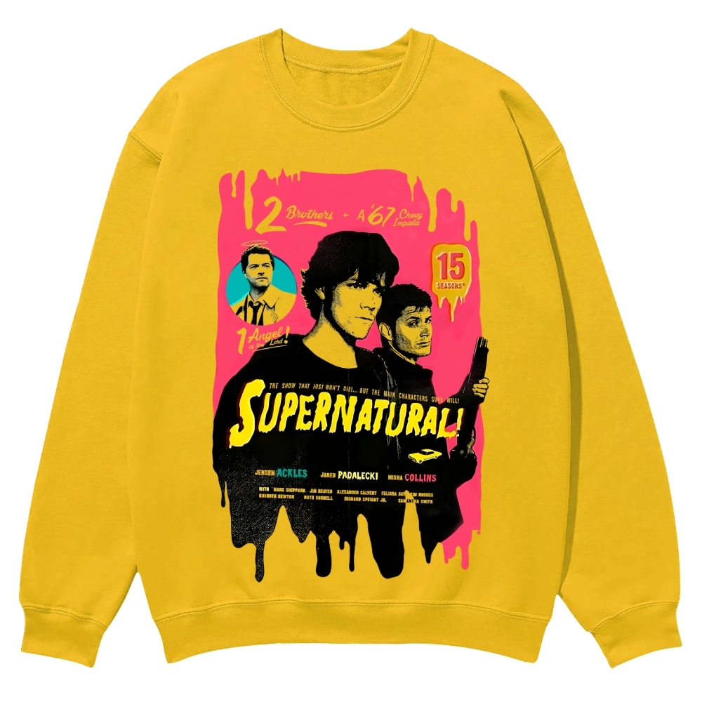 Supernatural  TV series Casual Crewneck Sweatshirt