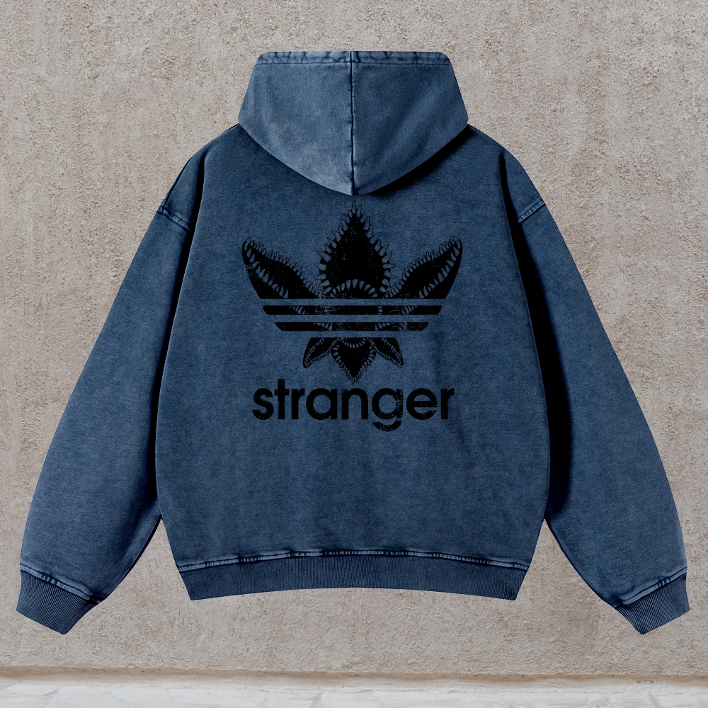 Stranger Things Demogorgon Adidas Casual Washed Hoodie