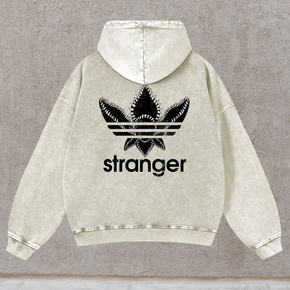 Stranger Things Demogorgon Adidas Casual Washed Hoodie