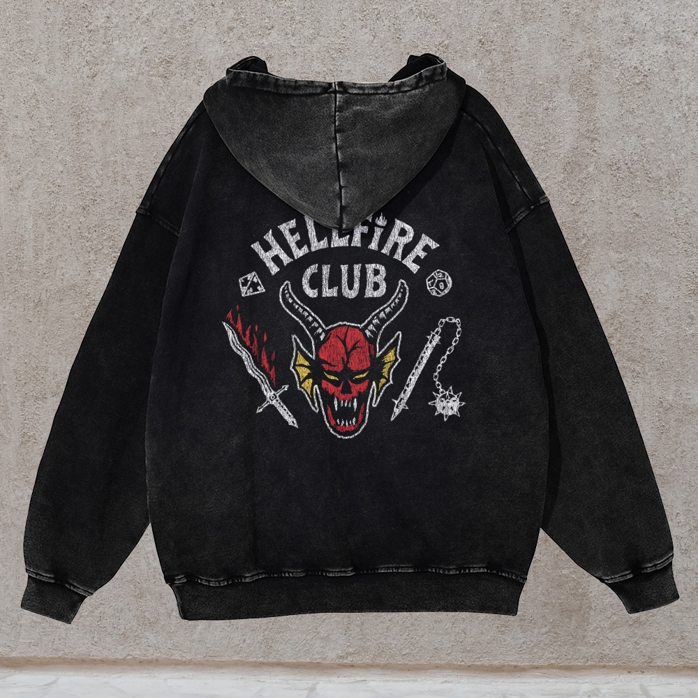 Stranger Things movie Casual Washed Hoodie