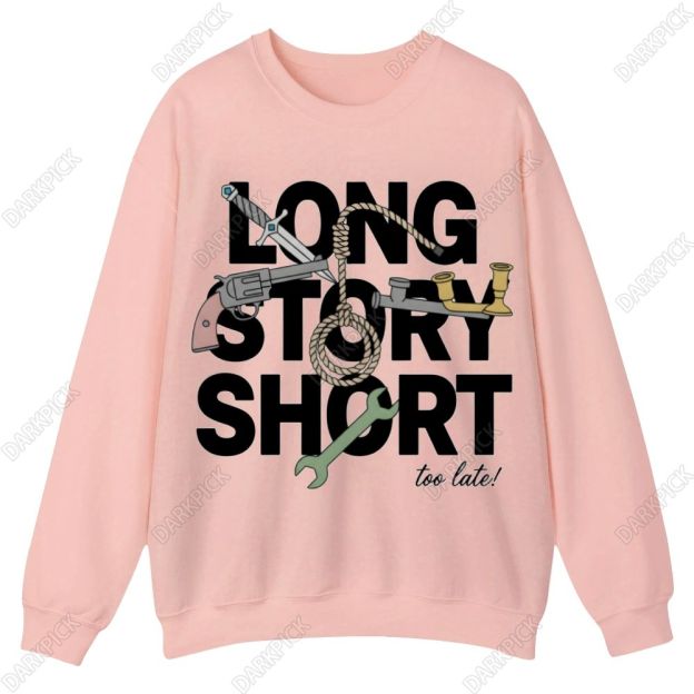 Long Story Short Casual Crewneck Sweatshirt