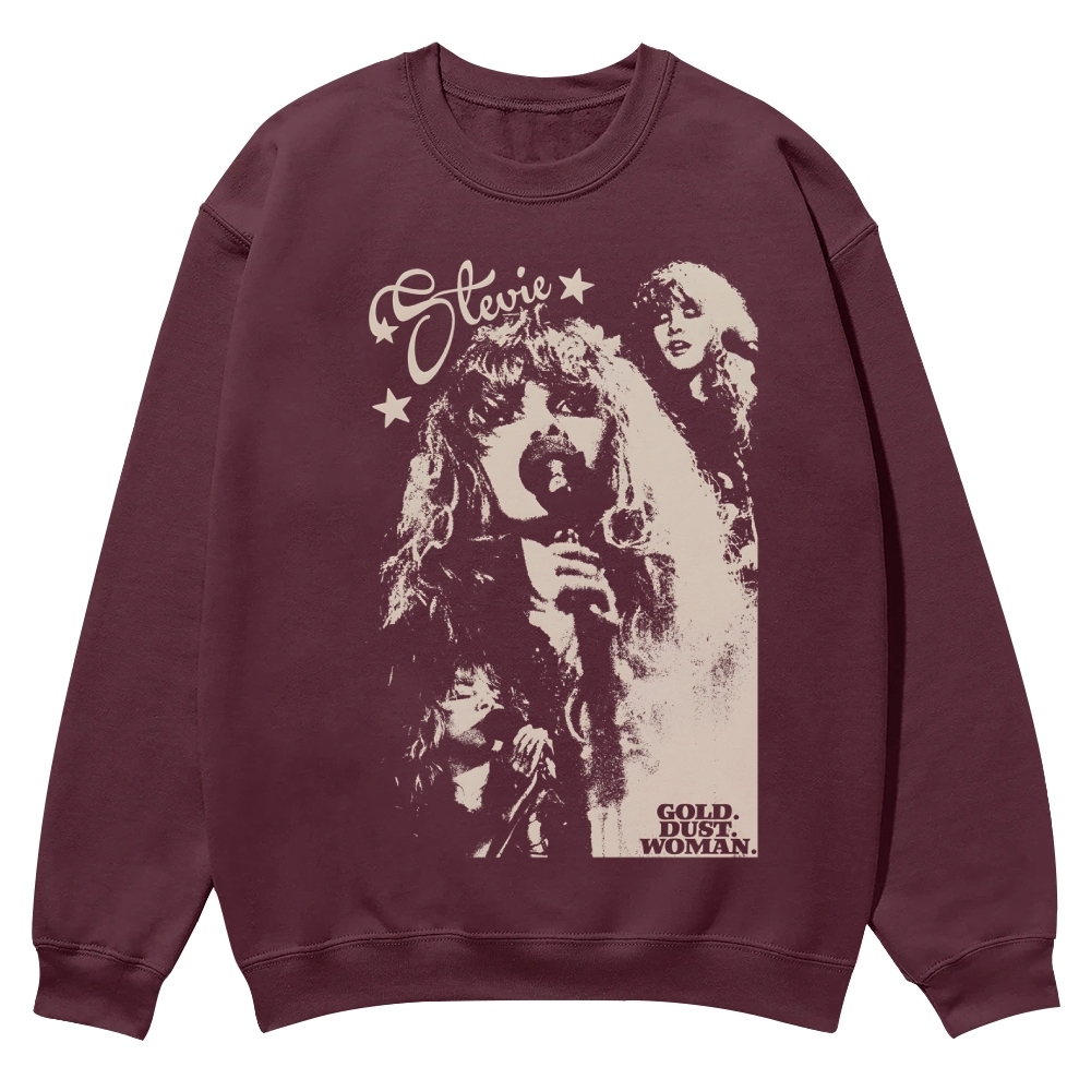 Stevie Nicks "Gold Dust Woman" Casual Crewneck Sweatshirt