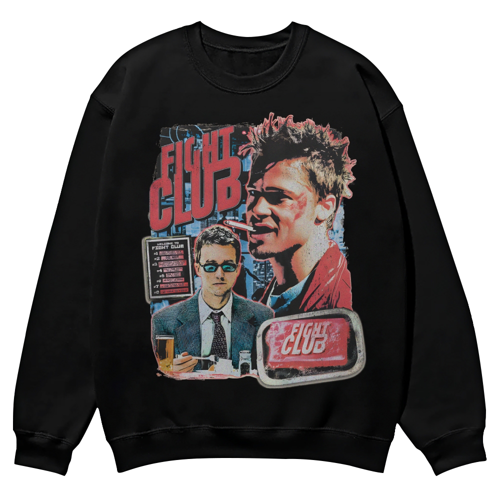 Vintage Fight Club (1999) Movie Casual Crewneck Sweatshirt