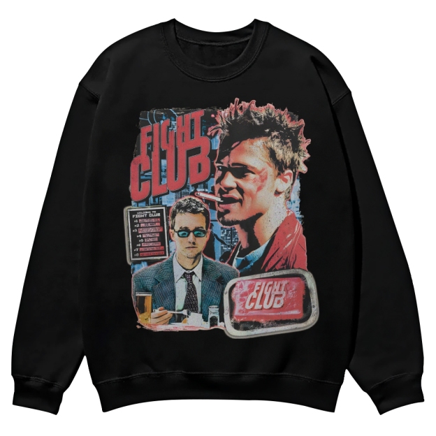 Vintage Fight Club (1999) Movie Casual Crewneck Sweatshirt
