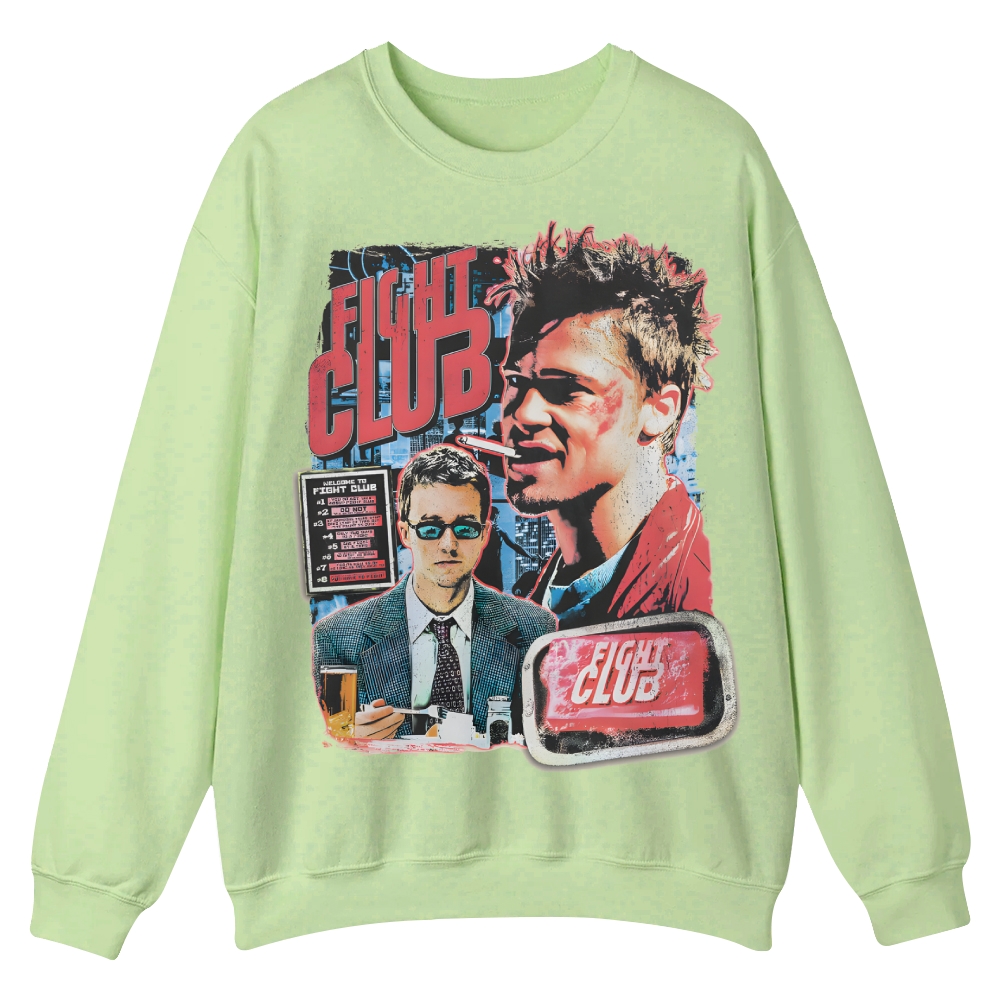 Vintage Fight Club (1999) Movie Casual Crewneck Sweatshirt