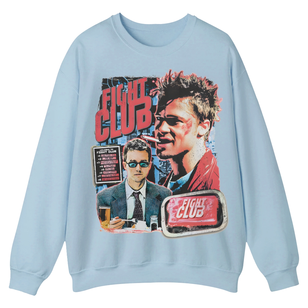 Vintage Fight Club (1999) Movie Casual Crewneck Sweatshirt
