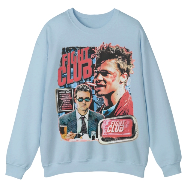 Vintage Fight Club (1999) Movie Casual Crewneck Sweatshirt