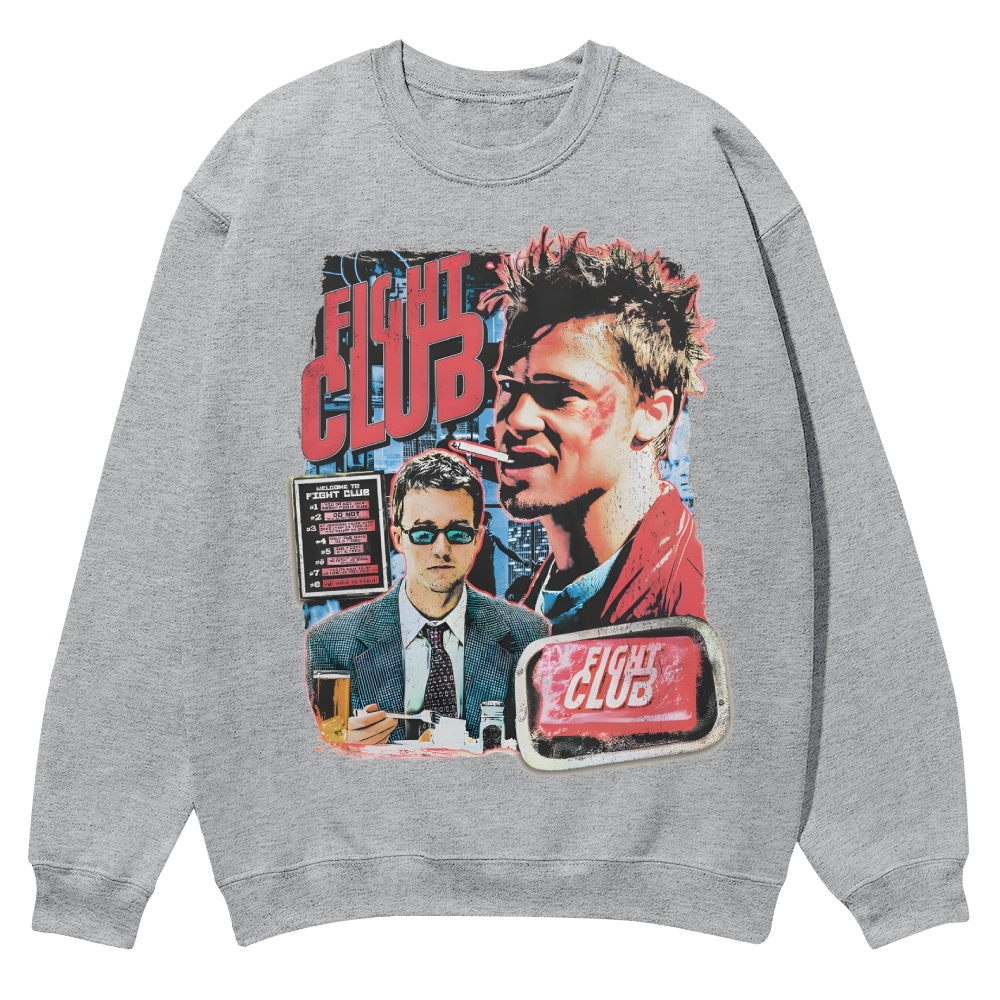 Vintage Fight Club (1999) Movie Casual Crewneck Sweatshirt