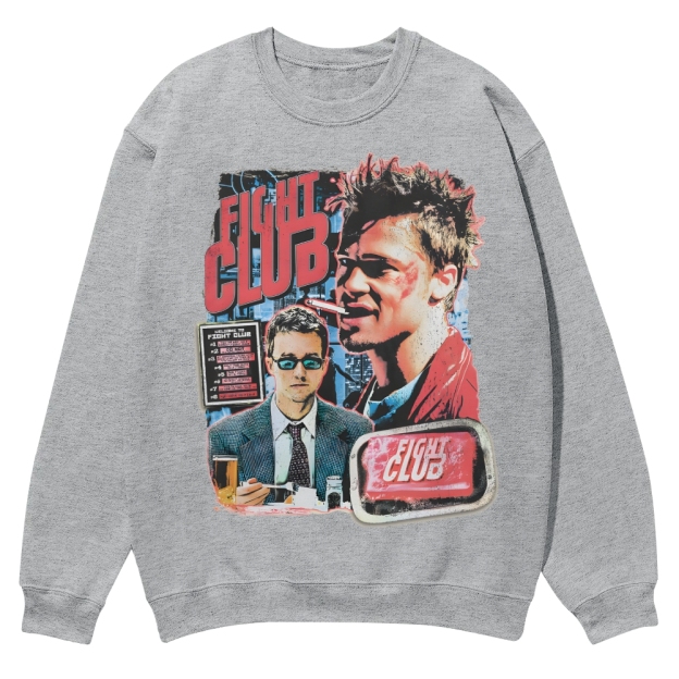 Vintage Fight Club (1999) Movie Casual Crewneck Sweatshirt