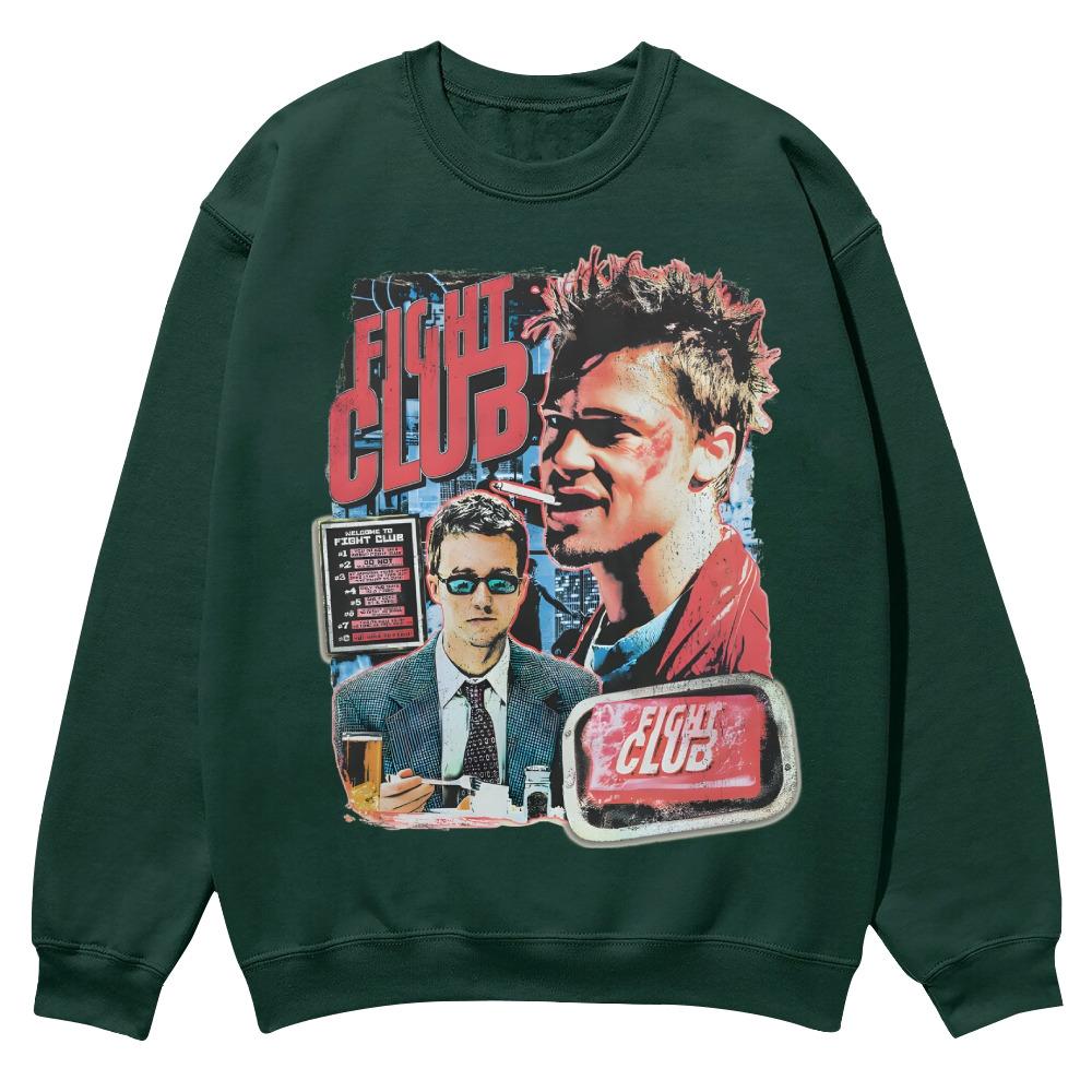 Vintage Fight Club (1999) Movie Casual Crewneck Sweatshirt