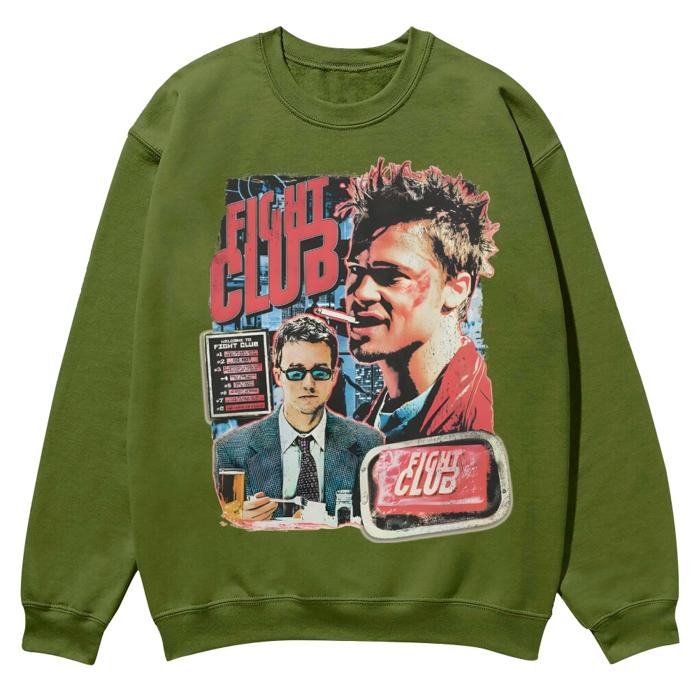 Vintage Fight Club (1999) Movie Casual Crewneck Sweatshirt